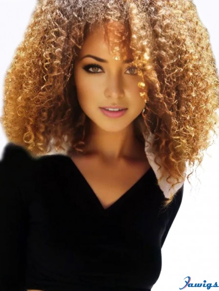 Curly Synthetic Sonalii Castillo Wigs Black Women With Capless Cropped Color Kinky Style