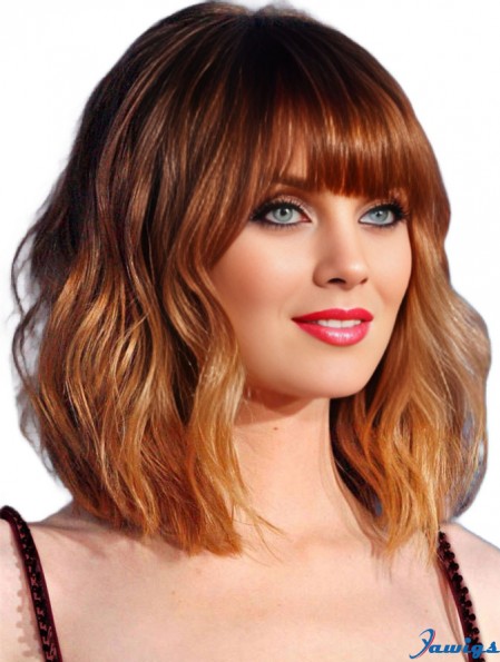 Cropped Wavy 100% Hand Tied Virgin European Human Hair Emma Stone Wig