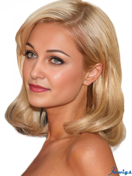 Paris Hilton Celebrity Wigs Remy Human Shoulder Length Wavy Style