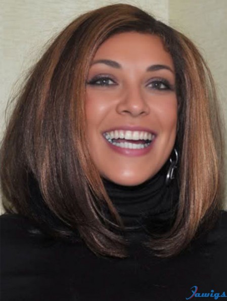 Wendy Williams Full Lace Wig Ombre/2 Color Bobs Cut Shoulder Length