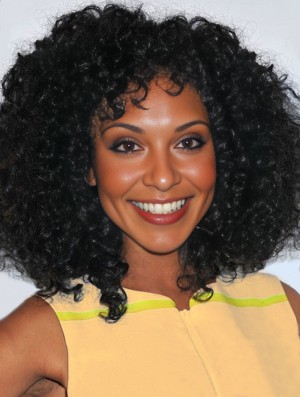 Amazing 14 inch Shoulder Length Kinky Wigs For Black Women