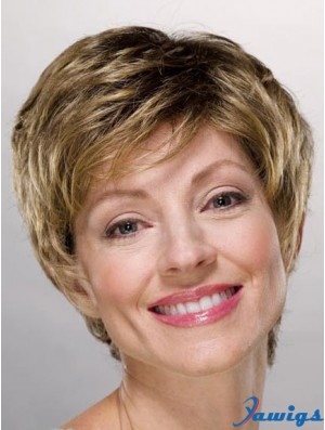 Ladies Wigs Cheap Synthetic With Capless Boycuts Short Length