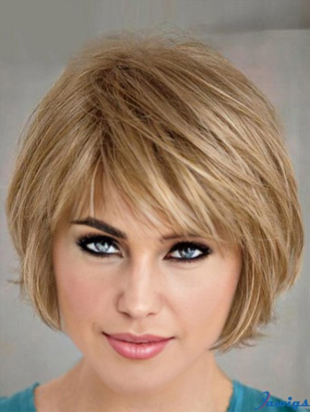 Perfect Short Layered Bob Hairstyles Blonde Color Bobs Cut Straight Wig
